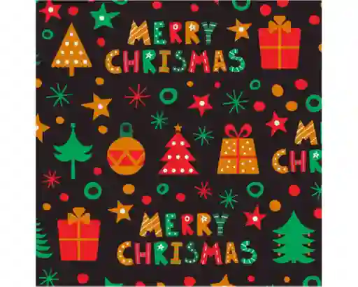 Pliego Papel Regalo Couche Navidad Happydays M18