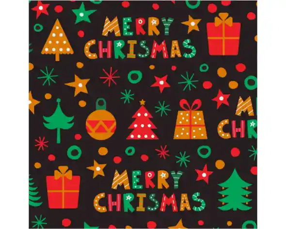 Pliego Papel Regalo Couche Navidad Happydays M18