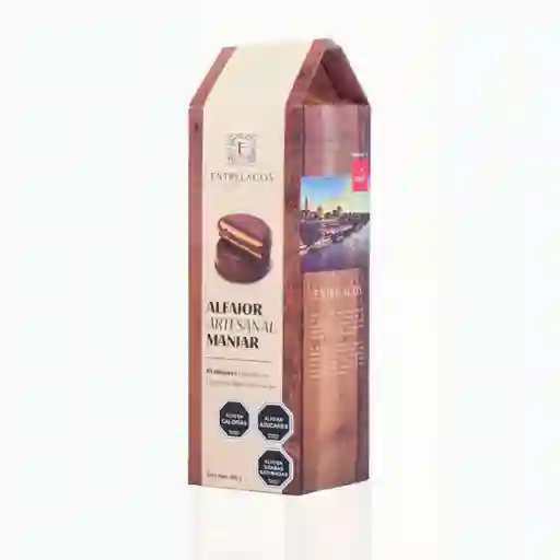 Alfajores Manjar Bañado En Chocolate Bitter 10 Und.