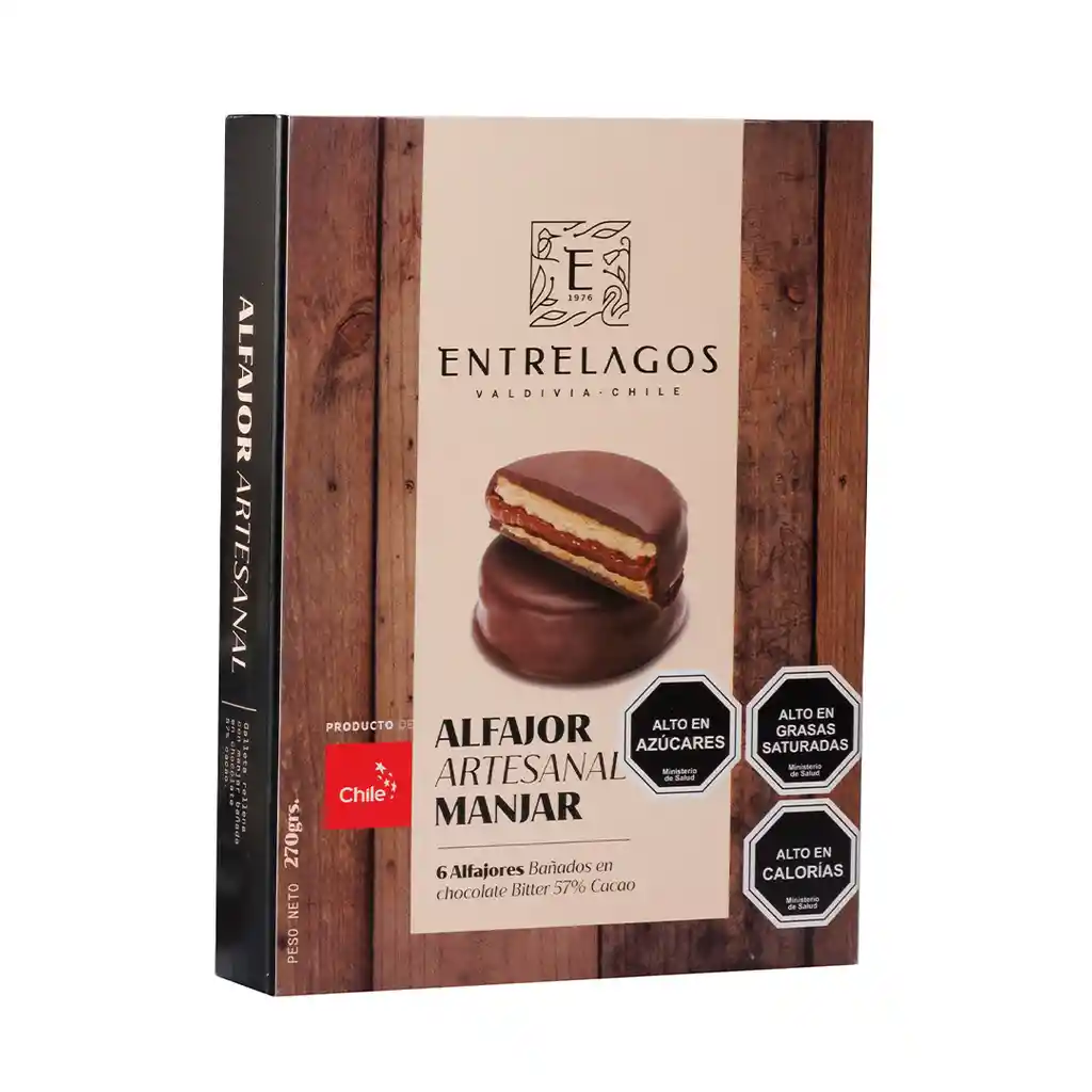 Estuche 6 Alfajores Manjar