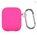 Funda De Silicona Airpods 1era Y 2da Gen - Fucsia