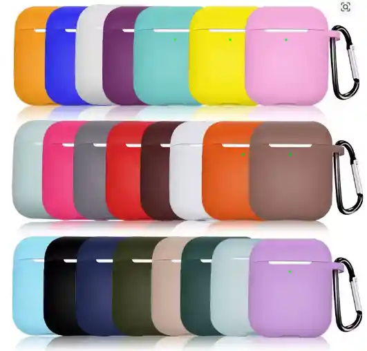 Funda De Silicona Airpods 1era Y 2da Gen - Fucsia