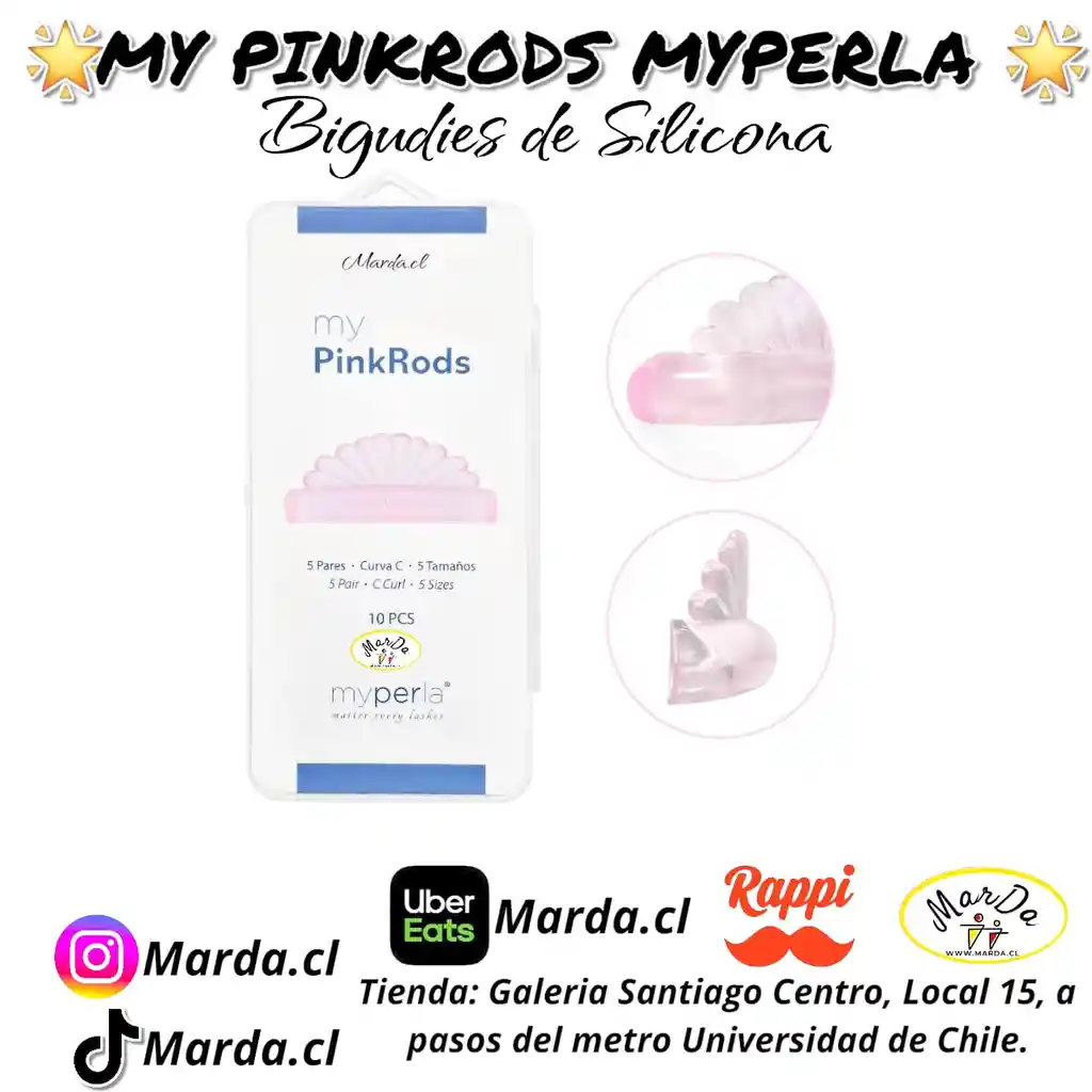 My Pinkrods Myperla Bigudies De Silicona