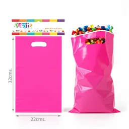 Bolsa De Dulce Perlada X 10 Fucsia 32*22