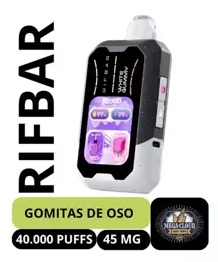 Rifbar Mixpro Vape Desechable 40000 Puffs – White Gummy 4.5 % Nicotina / Rifbar Mixpro Disposable Vape 40000 Puffs – White Gummy 4.5 % Nicotine