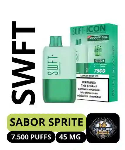 Swft Icon Vape Desechable 7500 Puffs – Lemon Mist Ice 4.5 % Nicotina / Swft Icon Disposable Vape 7500 Puffs – Lemon Mist Ice 4.5 % Nicotine