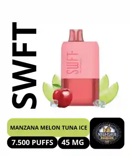 Swft Icon Vape Desechable 7500 Puffs – Apple Melon Ice 4.5 % Nicotina / Swft Icon Disposable Vape 7500 Puffs – Apple Melon Ice 4.5 % Nicotine