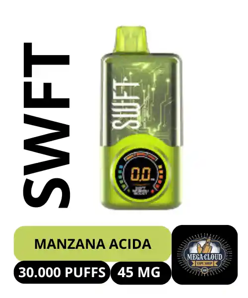 Swft Meta Vape Desechable 30000 Puffs – Sour Apple Ice 4.5 % Nicotina / Swft Meta Disposable Vape 30000 Puffs – Sour Apple Ice 4.5 % Nicotine