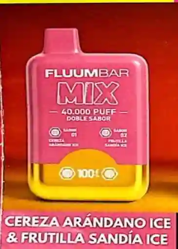 Vaper Fluumbar 40k Cereza Arandano Ice Y Frutilla Sandia Ice