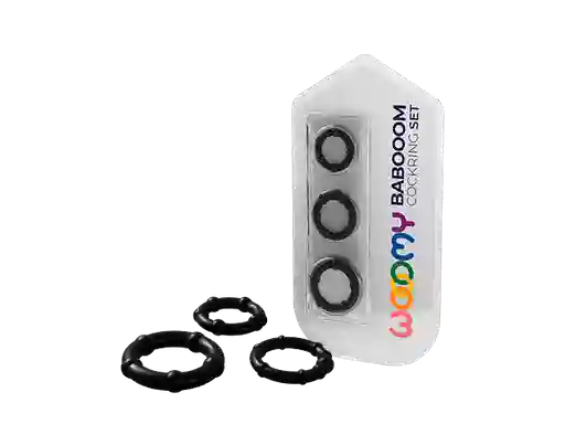 Set De 3 Anillos Peneanos Wooomy Babooom
