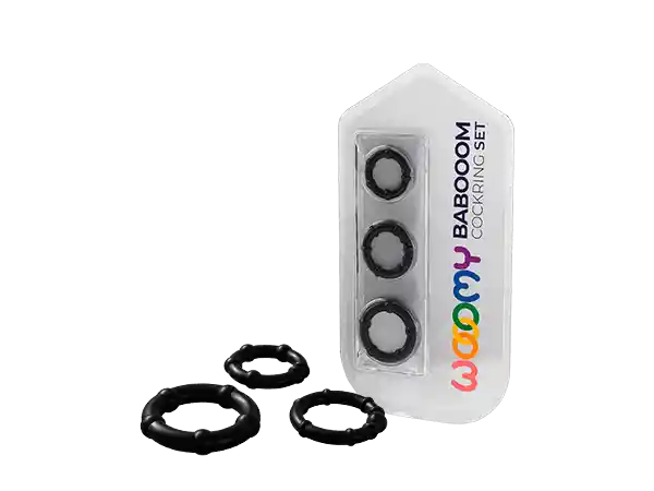 Set De 3 Anillos Peneanos Wooomy Babooom
