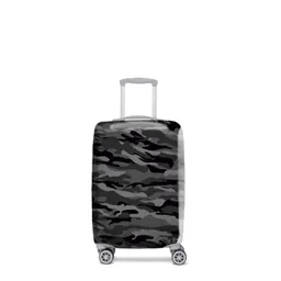 Funda Cubre Maleta Camuflaje Blanco Y Negro Pequeño