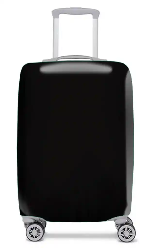 Funda Cubre Maleta Negra Lisa Mediana