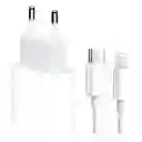 Cargador 20w Para Iphone Con Cable C To Lightning 1m