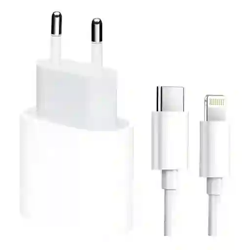 Cargador 20w Para Iphone Con Cable C To Lightning 1m
