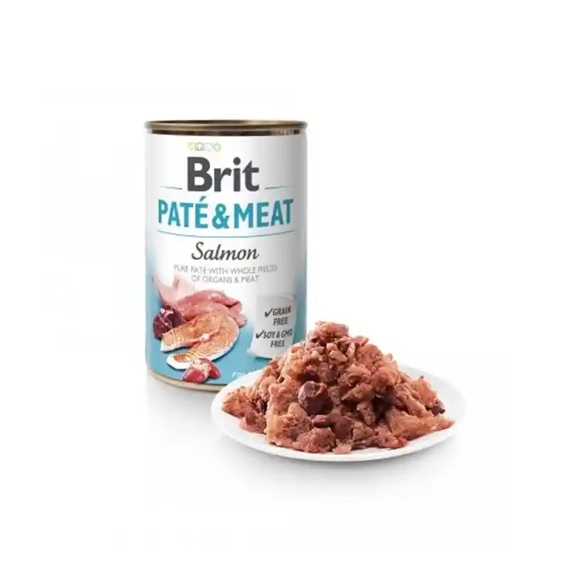 Alimento Humedo Perro Brit Pate Salmon 400gr