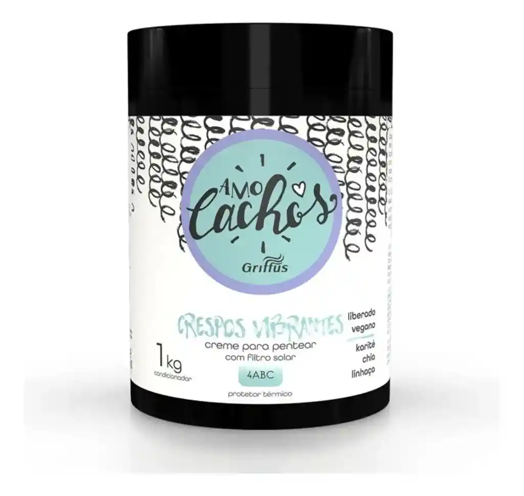 Crema Para Peinar Amo Cachos Griffus 1kg – Crespos Vibrantes 4abc