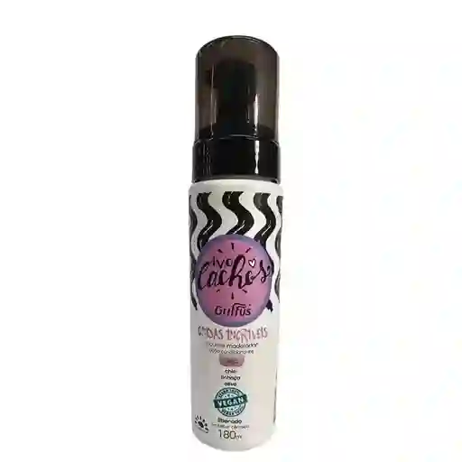 Mousse Amo Cachos Griffus 180ml – Ondas Increíbles Con Volumen Y Definición