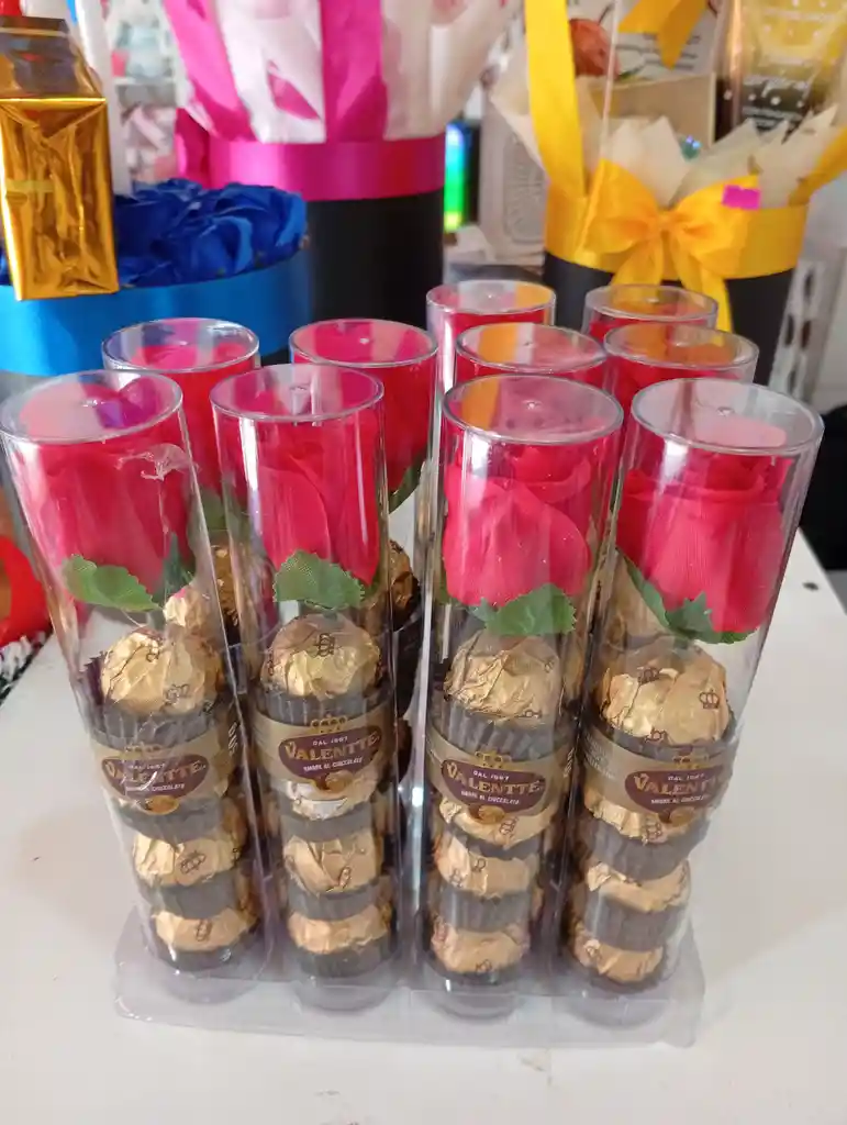 Valentte Bombon Con Flor