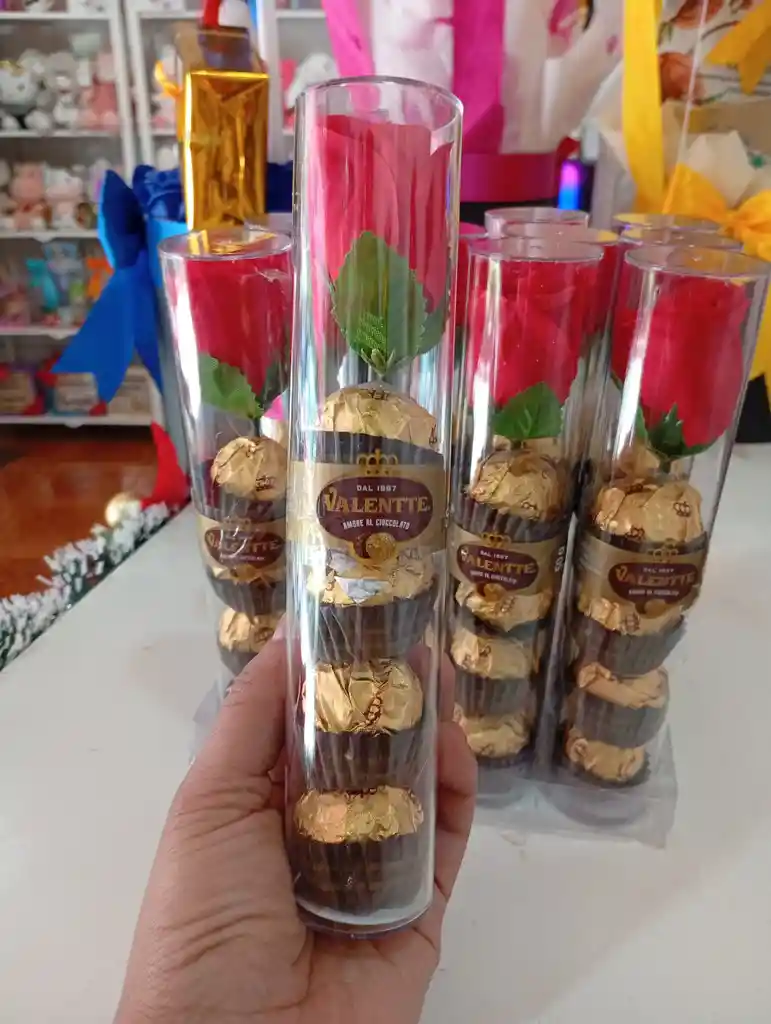 Valentte Bombon Con Flor