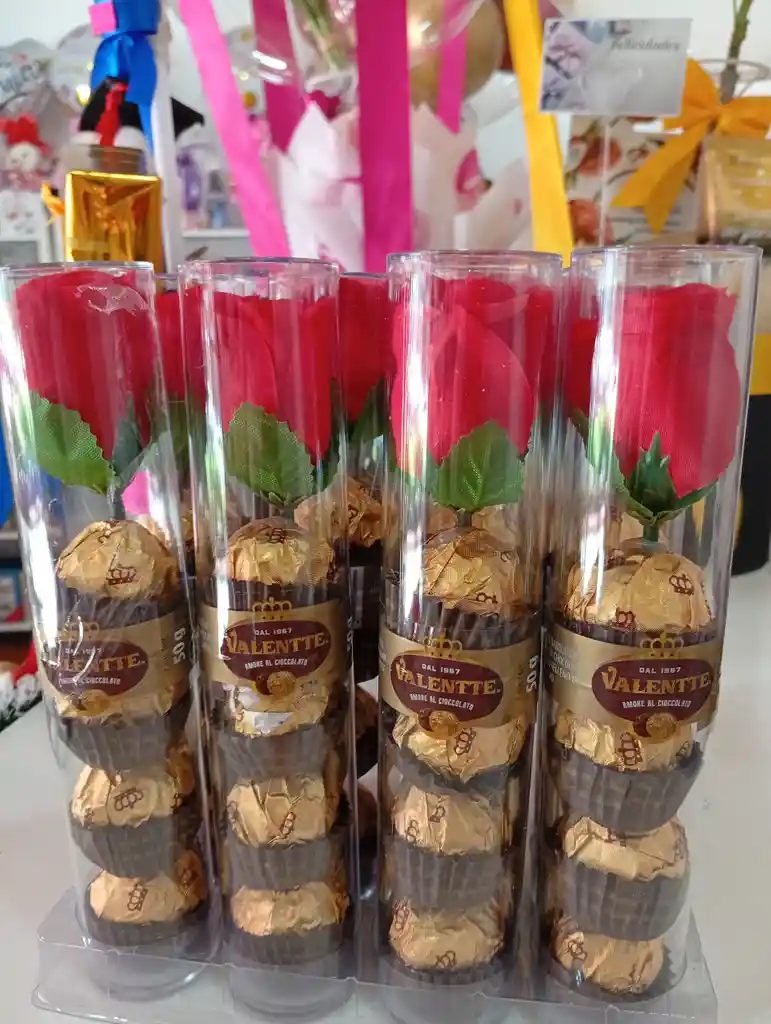 Valentte Bombon Con Flor