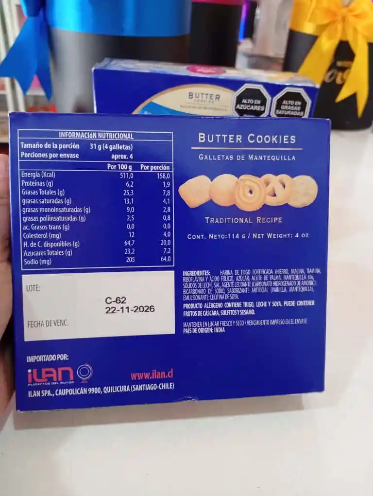 Butter Cookies Caja