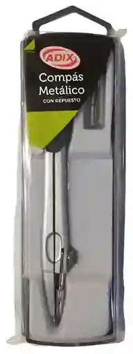 Compás Metálico Con Repuesto Adix