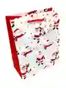 Bolsa De Regalo Navidad Con Pompom (mediana)