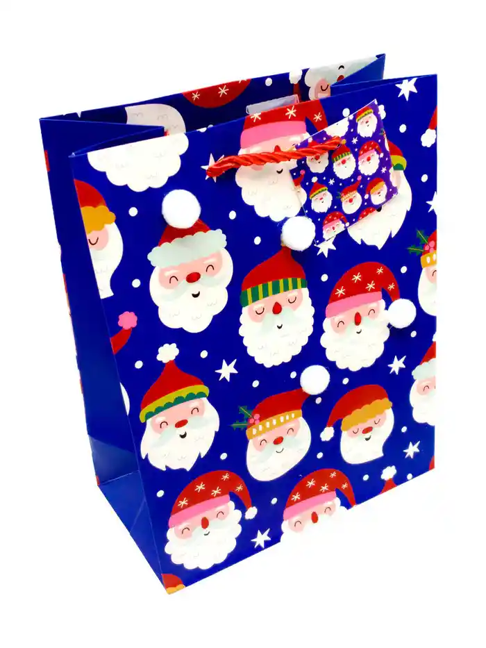 Bolsa De Regalo Navidad Con Pompom (mediana)