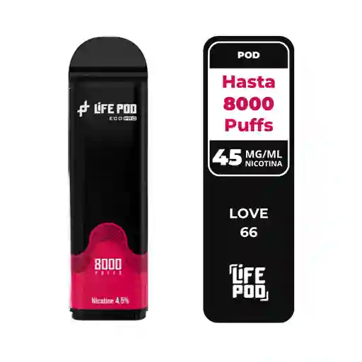 Life Pod Recarga Love 66 8.000 Puff