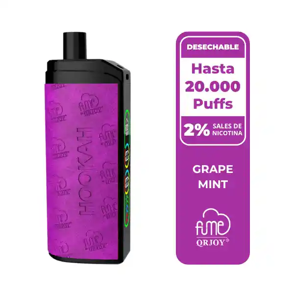Fume Hookah Grape Mint 20.000 Puffs.