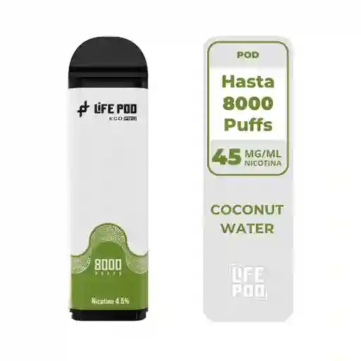 Life Pod Recarga Coconut Water 8.000 Puff