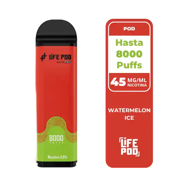 Life Pod Recarga Watermelon Ice 8.000 Puff