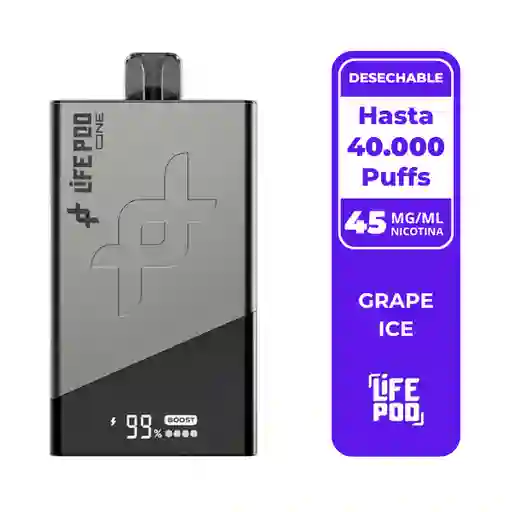 Life Pod One Grape Ice 40.000 Puffs.
