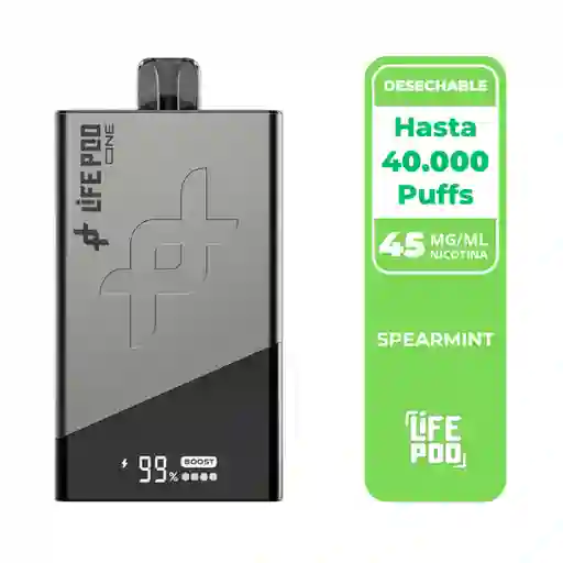 Life Pod One Spearmint 40.000 Puffs.