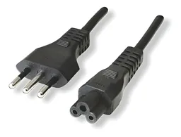 Cable De Poder Tipo Trébol, Soporta Hasta 220v/cable Trébol