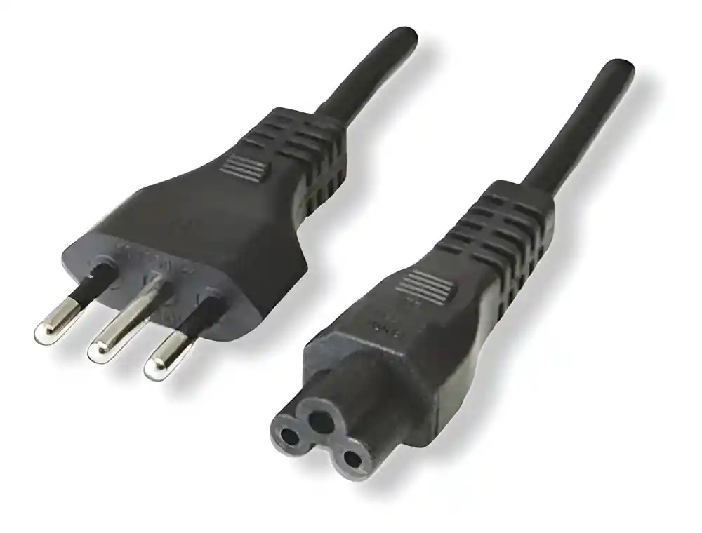 Cable De Poder Tipo Trébol, Soporta Hasta 220v/cable Trébol