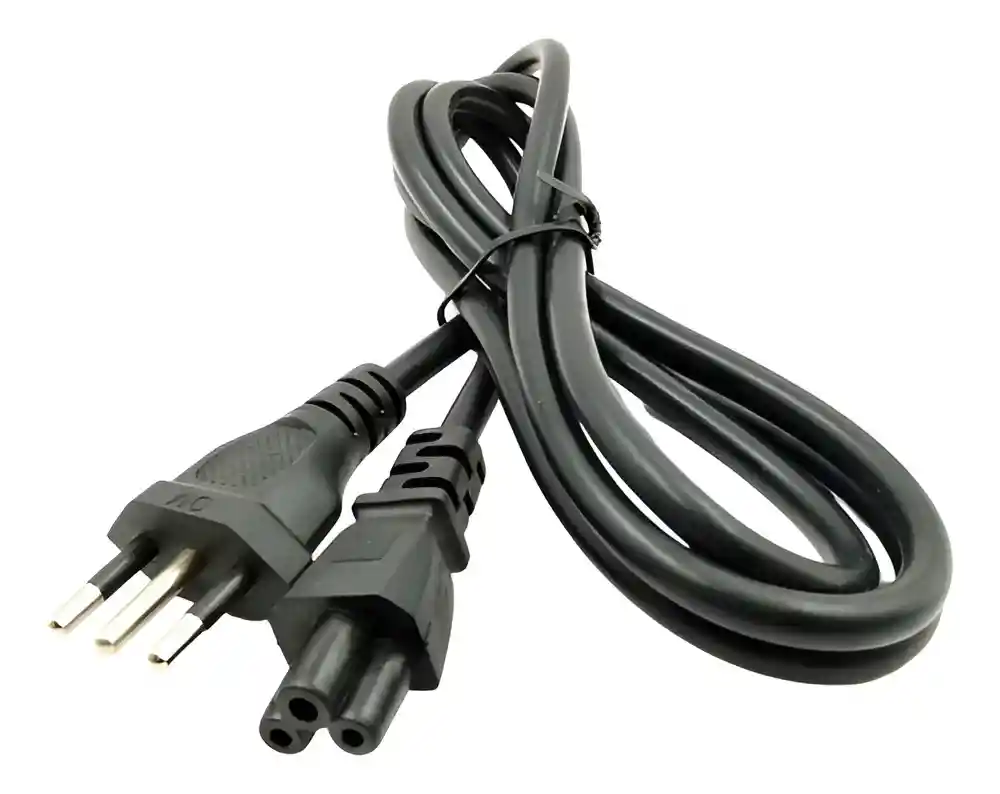 Cable De Poder Tipo Trébol, Soporta Hasta 220v/cable Trébol
