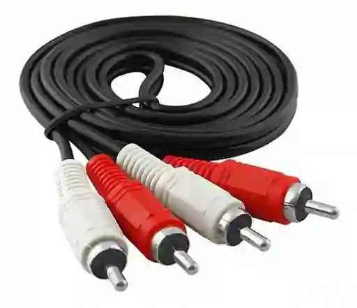 Cable Rca A Rca Alta Calidad 2x2 De 1.5 Metros Para Audio