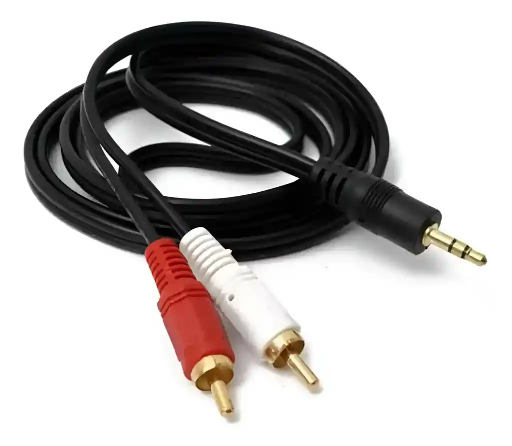 Cable De Audio Plug 3.5mm A 2 Rca 1,5 Metros