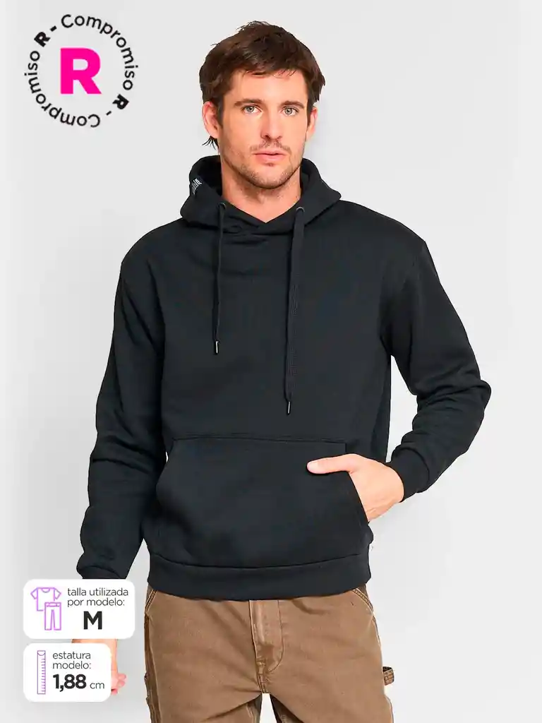 Index-poleron Hoodsolid Inx Fw25 Negro Xxl