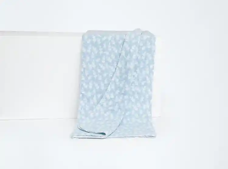 Ripley Home-manta Polar Rollito Estamp Rama Azul