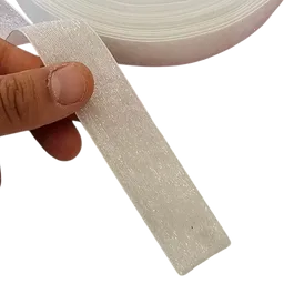 Cinta De Genero Glitter Brillante Color Blanco 2,5cm 1 Metro