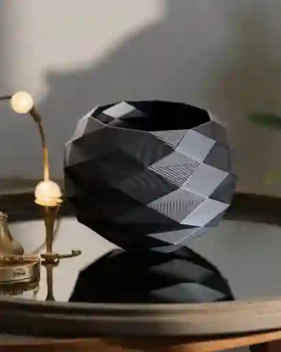 Macetero Geometrico Color Negro