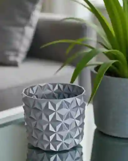 Macetero Geométrico Color Negro
