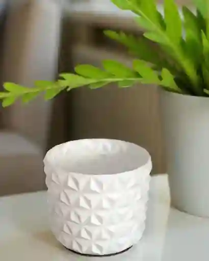 Macetero Geometrico Color Blanco