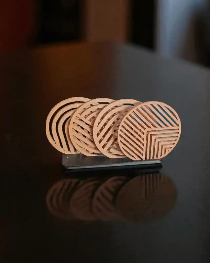 Posavasos Circulares Decorativos Estilo A