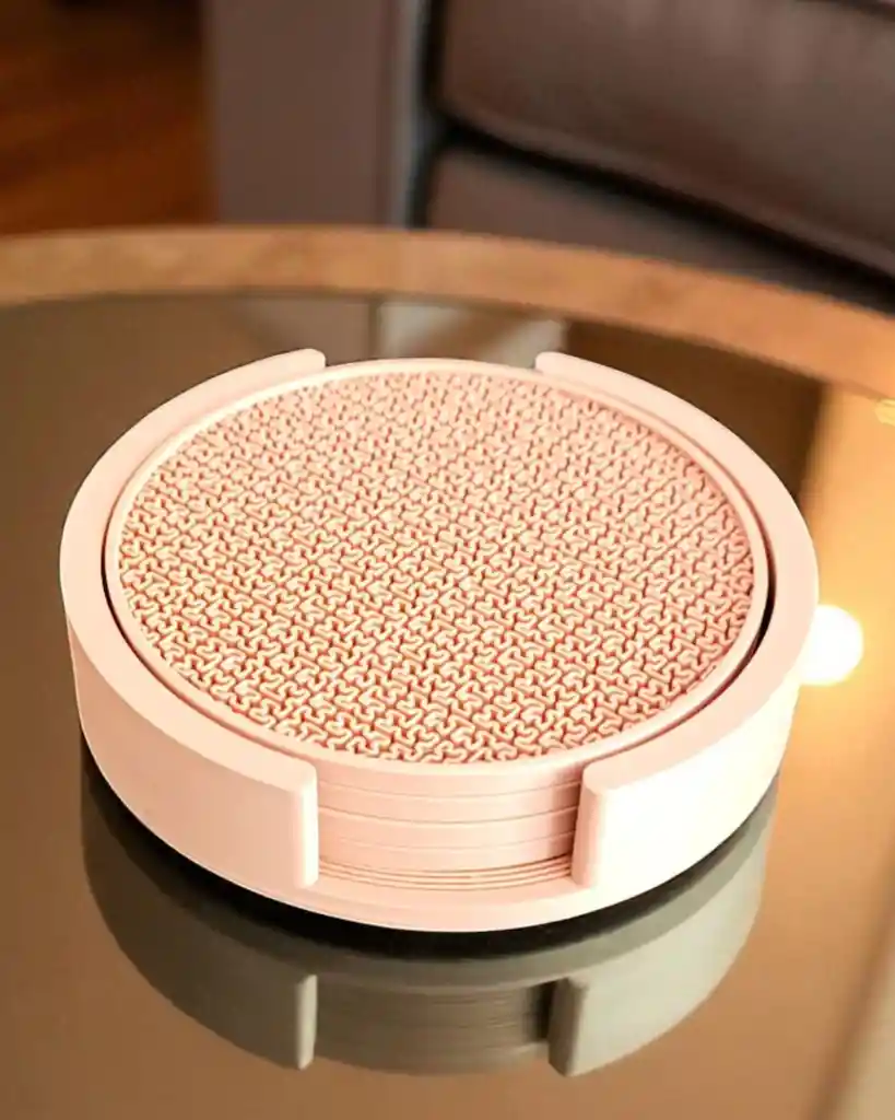 Posavasos Circulares Con Base