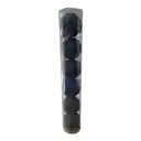 Esferas Navideñas Color Azul Indigo Con Glitter Pack 6unds 7cm Remate