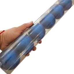 Esferas Navideñas Color Azul Indigo Con Glitter Pack 6unds 7cm Remate